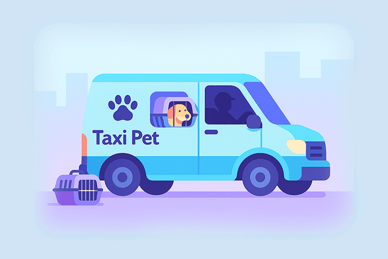 Ícone de carro para transporte pet